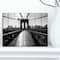 Designart - Dark Brooklyn Bridge - Cityscape Photo Canvas Print